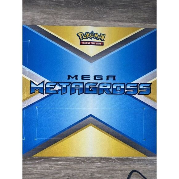 Pokemon - Trading Card Game - Mega Metagross - Play Mat  23x13” - 2014 - TCG A1 - Picture 2 of 6